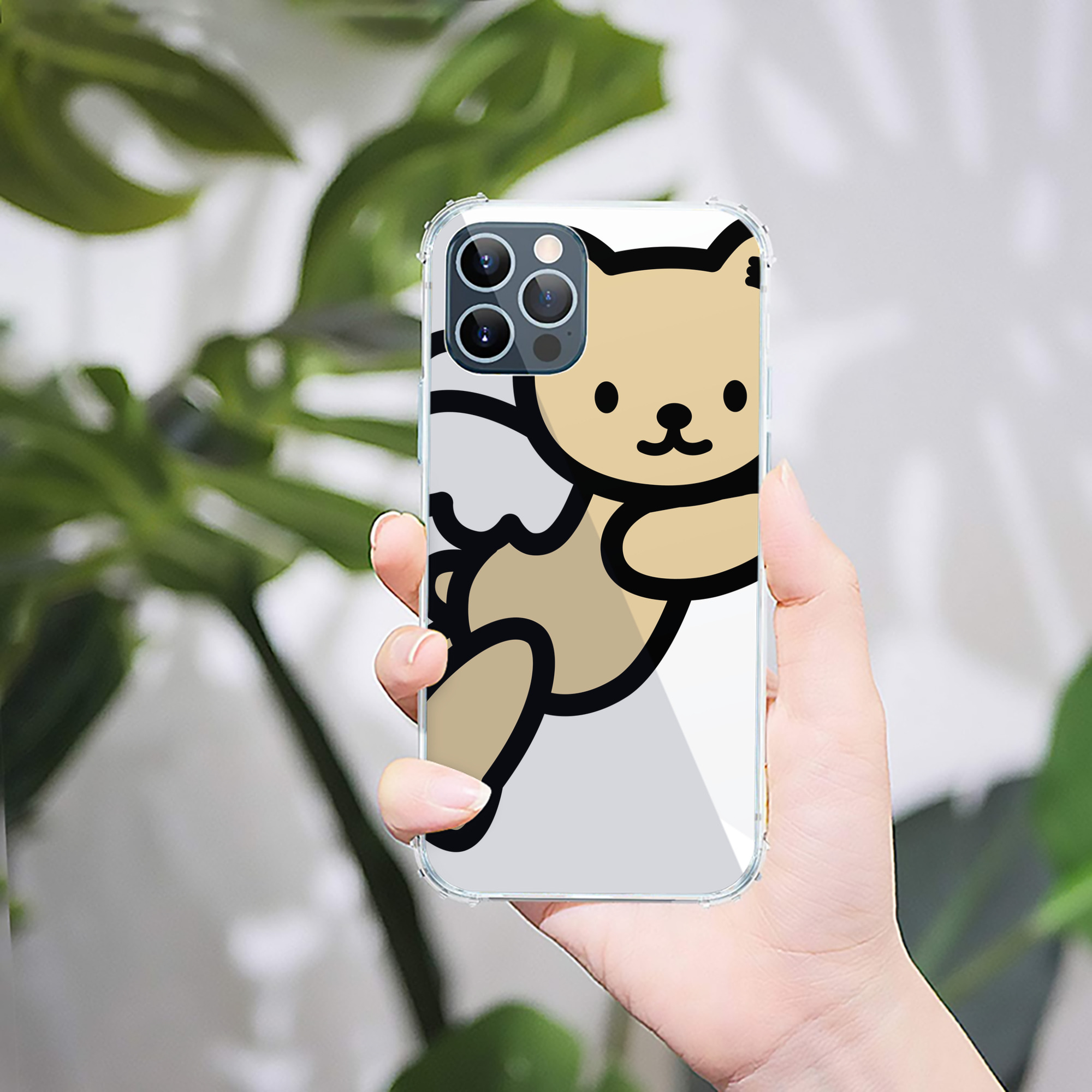 （画像用） Hello Kitty ハローキティ 【iPhone 12シリーズ対応】透明スマホケース（クリアソフトケース）